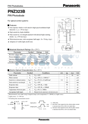 PNZ323B datasheet - PIN Photodiode