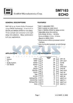 SM7183 datasheet - ECHO