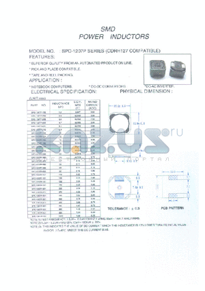 SPC-1207P-821 datasheet - SMD POWER INDUCTORS