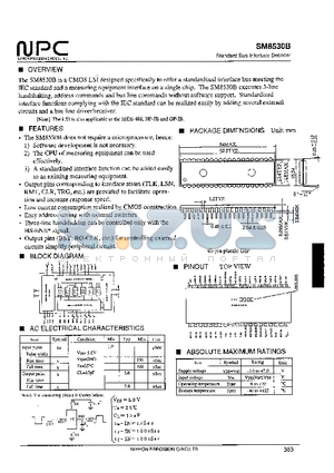 SM8530B datasheet - Standard Bus Interface Decoder