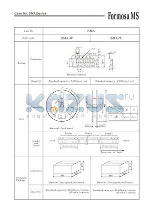 SMA-T datasheet - Case No. SMA Device