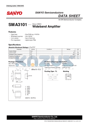 SMA3101_12 datasheet - Wideband Amplifier