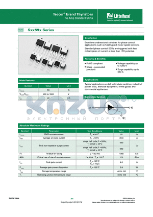 SXX55NRP datasheet - Excellent unidirectional switches for phase control applications