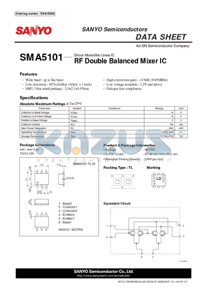 SMA5101 datasheet - RF Double Balanced Mixer IC