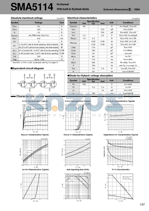 SMA5114 datasheet - N-channel With built-in flywheel diode