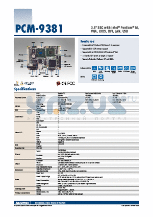 PCM-9381F-M0A2E datasheet - 3.5