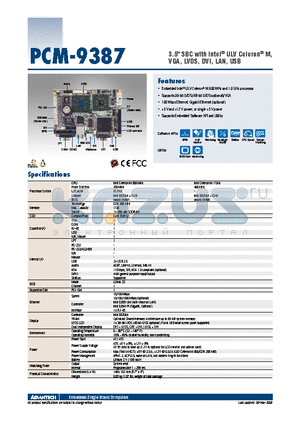 PCM-9387F-S0A2E datasheet - 3.5