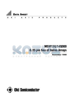 MSM13Q0340 datasheet - 0.35 lm Sea of Gates Arrays