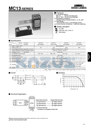 MC1306DIN datasheet - MC13-SERIES
