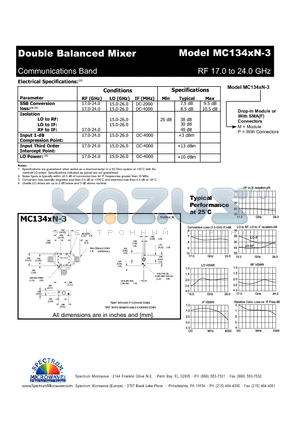 MC134XN-3 datasheet - Double Balanced Mixer