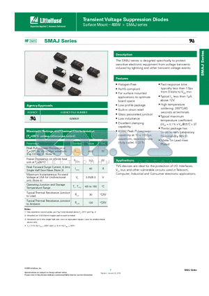 SMAJ11CA datasheet - Transient Voltage Suppression Diodes