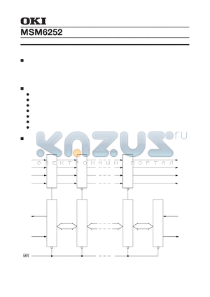 MSM6252 datasheet - 64words X Bit FIFO