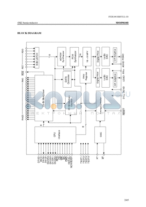 MSM9810BGS-BK datasheet - 8-Channel Mixing OKI ADPCM Type Voice Synthesis LSI