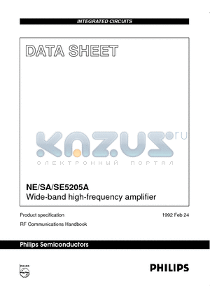 SA5205AD datasheet - Wide-band high-frequency amplifier