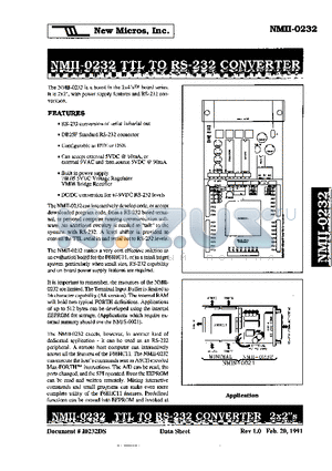 NMII-0232 datasheet - CONVERTER  2x2s