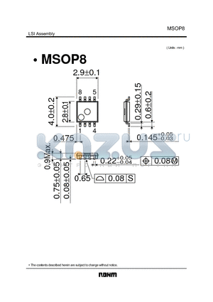 MSOP8 datasheet - LSI Assembly