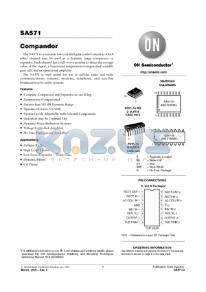 SA571NG datasheet - Compandor