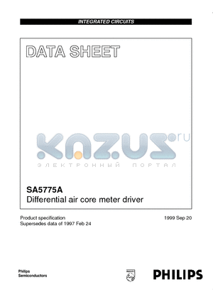 SA5775A datasheet - Differential air core meter driver