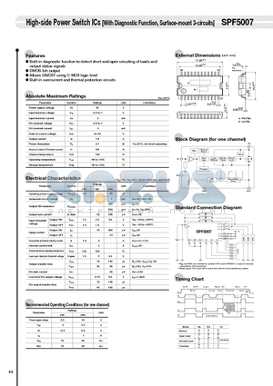 SPF5007 datasheet - High-side Power Switch ICs
