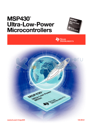 MSP430F123 datasheet - ULTRA-LOW-POWER MICROCONTROLLERS