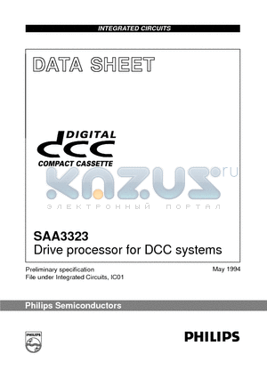 SAA3323H datasheet - Drive processor for DCC systems