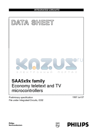 SAA5290PS datasheet - Economy teletext and TV microcontrollers