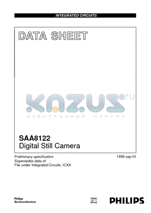 SAA8122E/C1 datasheet - Digital Still Camera