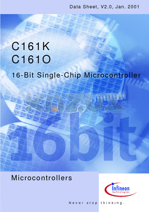 SAB-C161K-LM3V datasheet - 16-Bit Single-Chip Microcontroller