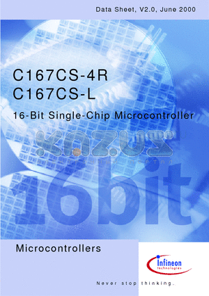 SAB-C167CS-4R33M datasheet - 16-Bit Single-Chip Microcontroller