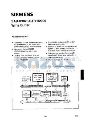 SAB-R3020 datasheet - WRITE BUFFER