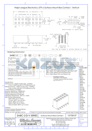 SMBC-2-DV_10 datasheet - Surface Mount Box Contact