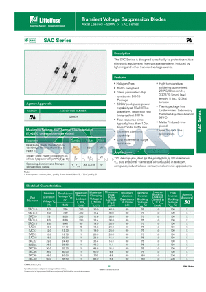 SAC10 datasheet - Transient Voltage Suppression Diodes
