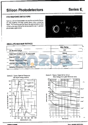 OSD5-E datasheet - Silicon Photodetectors