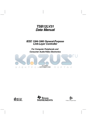 TSB12LV31PZ datasheet - IEEE 1394-1995 General-Purpose Link-Layer Controller