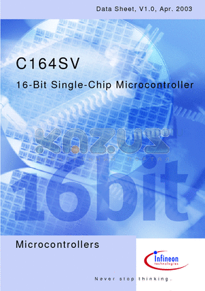 SAF-C164SV-2R25F datasheet - 16-Bit Single-Chip Microcontroller