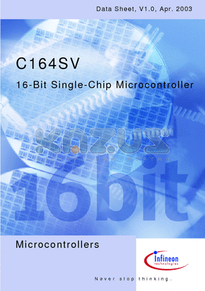 SAF-C164SV-2RF datasheet - 16-Bit Single-Chip Microcontroller