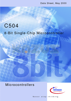 SAF-C504 datasheet - 8-Bit Single-Chip Microcontroller