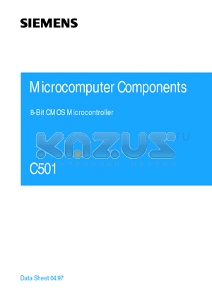 SAF-C501G-1E24P datasheet - 8-Bit CMOS Microcontroller