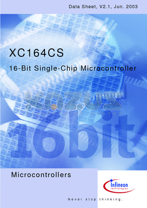 SAF-XC164CS-8R40F datasheet - 16-Bit Single-Chip Microcontroller