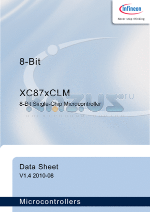 SAF-XC878CLM-16FFA5V datasheet - 8-Bit Single-Chip Microcontroller