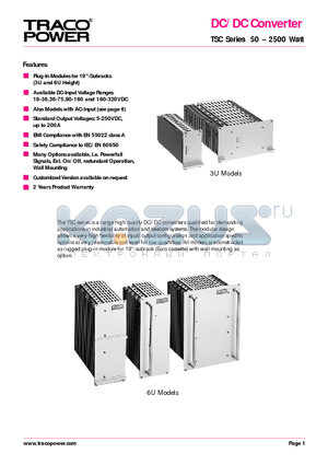 TSC0627 datasheet - DC/DC Converter