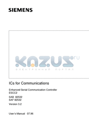 SAF82532 datasheet - ICs for Communications