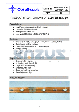 OSMF48816GP-G5DAS1C1A-D datasheet - LED Ribbon Light