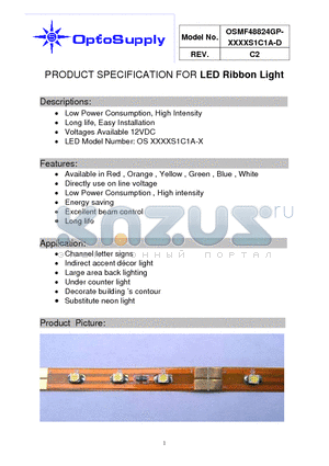 OSMF48824GP-R5MAS1C1A-D datasheet - LED Ribbon Light