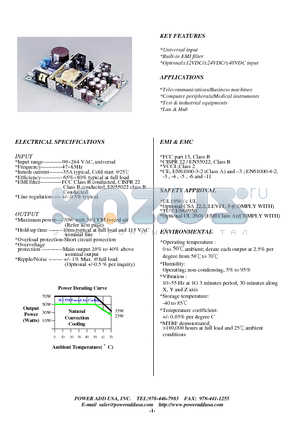 PPS70-31 datasheet - TPS70 OPEN FRAME 70 WATT