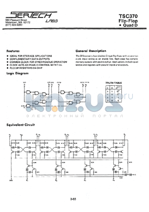 TSC370 datasheet - Flip-Flop