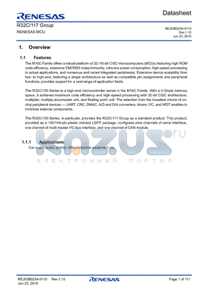 R5F6417AHNFB datasheet - RENESAS MCU