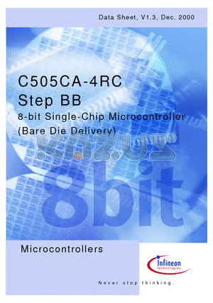 SAK-C505CA-4RC datasheet - 8-bit Single-Chip Microcontroller (Bare Die Delivery)