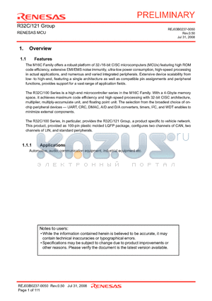 R5F64212LFB datasheet - RENESAS MCU