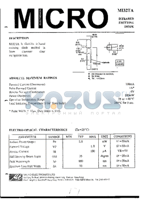 MI32TA datasheet - INFRARED EMITTING DIODE